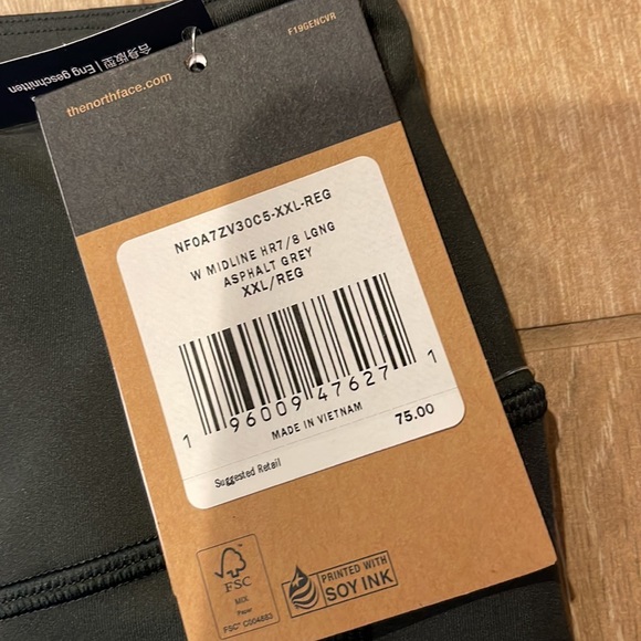 The North Face Midline Fitted Leggings XXL - Picture 7 of 9